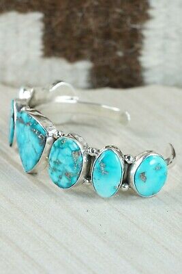 Navajo Turquoise & Sterling Silver Bracelet - Thomas Yazzie