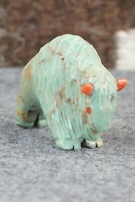 Buffalo Zuni Fetish Carving - Andres Quandelacy