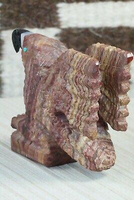 Eagle Zuni Fetish Carving - Jon Quam - High Lonesome Trading