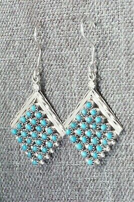 Turquoise & Sterling Silver Earrings - Stephen Haloo