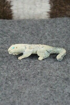 Mountain Lion Zuni Fetish Carving - Lance Cheama