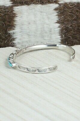 Turquoise & Sterling Silver Bracelet - Murray Hannaweeka