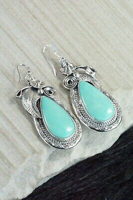 Turquoise & Sterling Silver Earrings - Davey Morgan