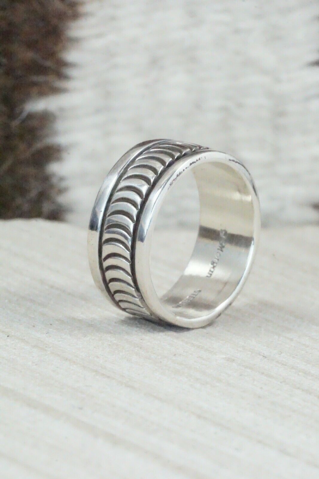 Sterling Silver Ring - Bruce Morgan - Size 9.25