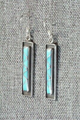 Turquoise & Sterling Silver Earrings - Laurie Kallestewa