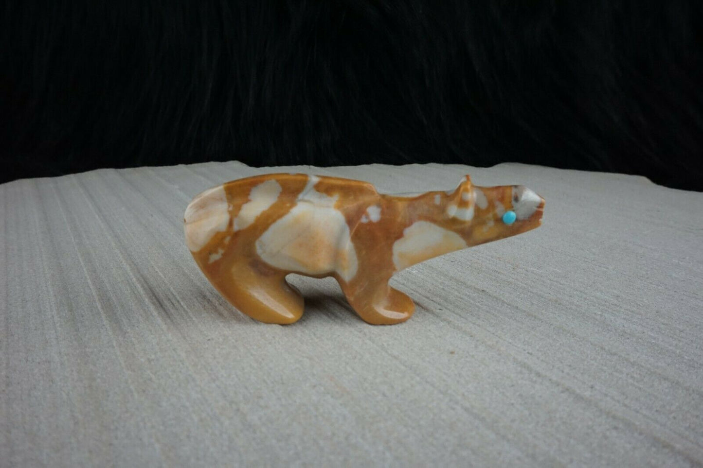 Mountain Lion Zuni Fetish Carving - Ronnie Lunasee - High Lonesome Trading