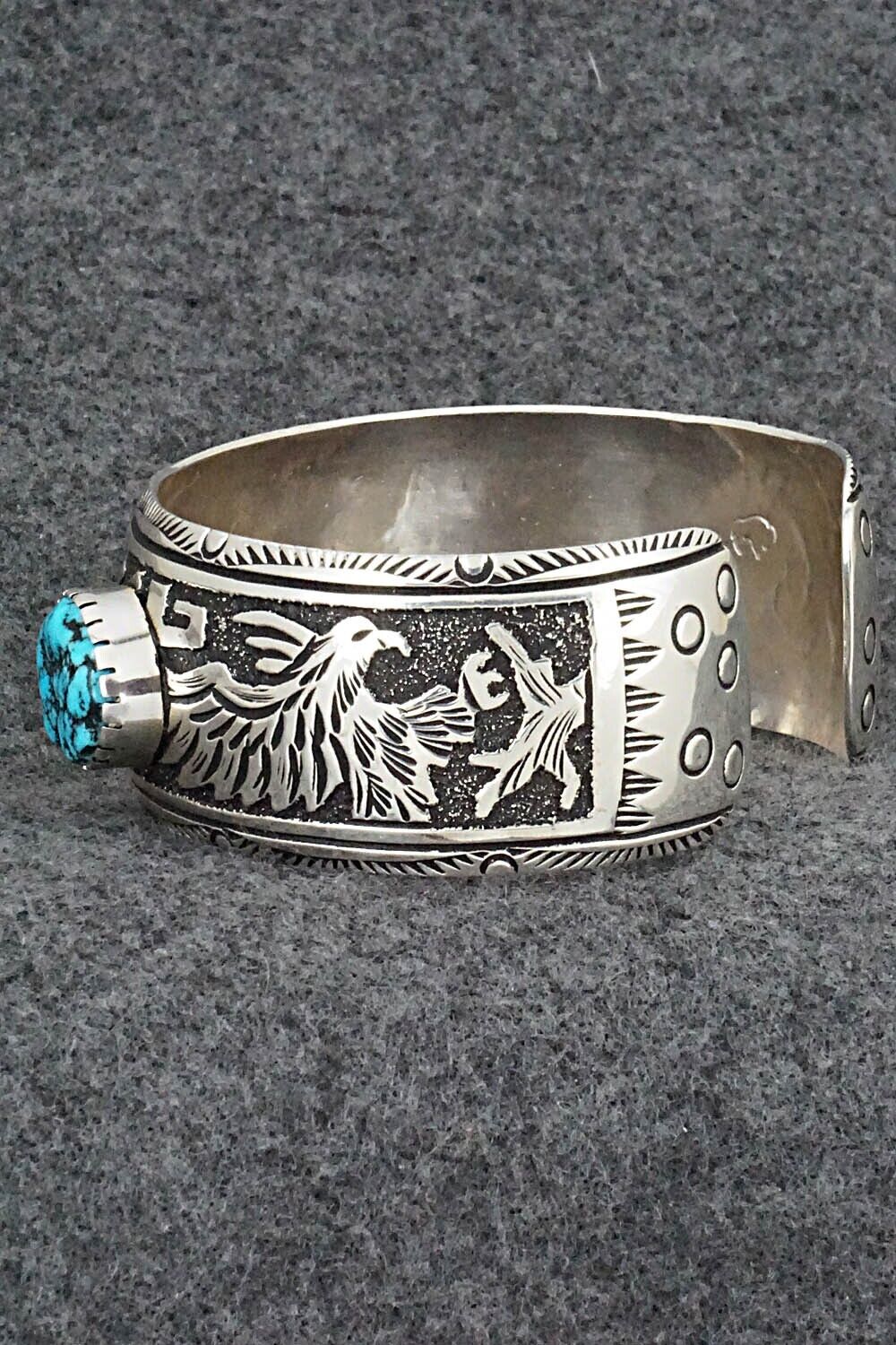 Turquoise and Sterling Silver Bracelet - Richard Singer