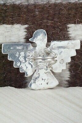 Spiny Oyster & Sterling Silver Ring - Delbert Arviso - Size 9