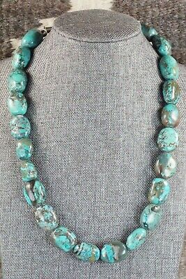 Turquoise & Sterling Silver Necklace - Navajo