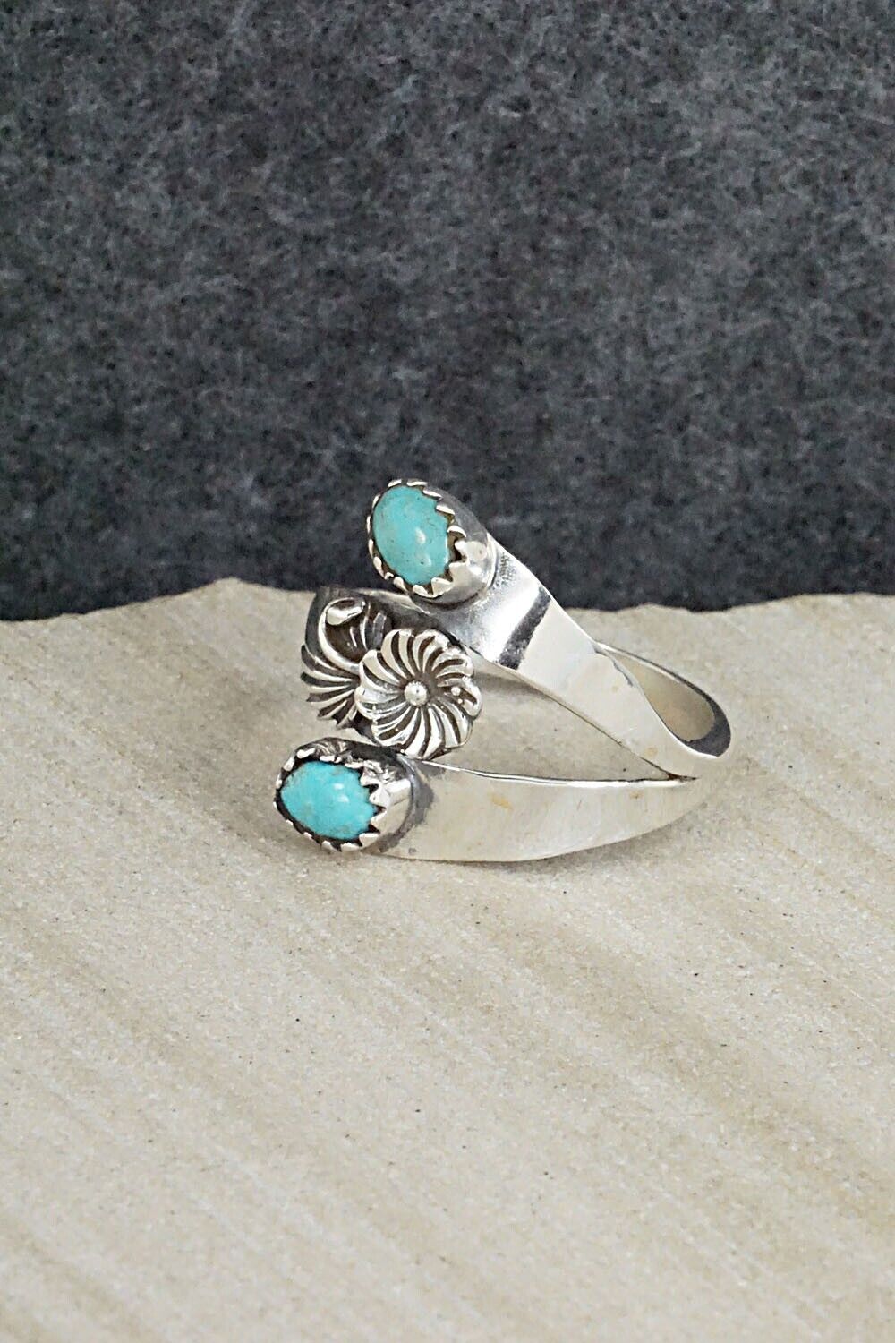 Turquoise & Sterling Silver Ring - Harris Largo - 10.5