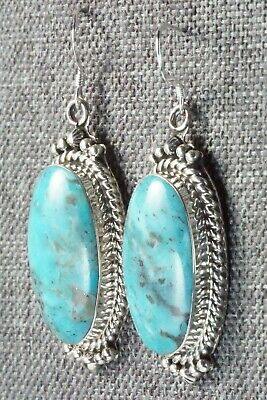 Turquoise & Sterling Silver Earrings - Greg Yazzie - High Lonesome Trading