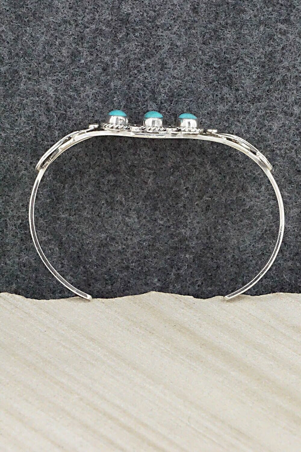 Turquoise & Sterling Silver Bracelet - Andrew Vandever