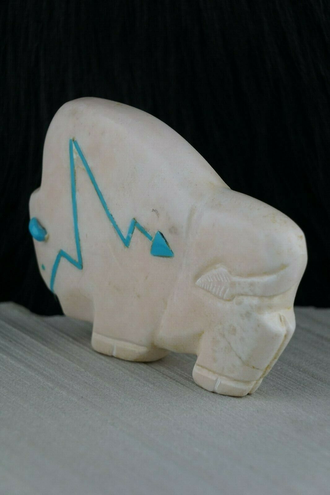 Buffalo Zuni Fetish Carving - Joshua Leki - High Lonesome Trading