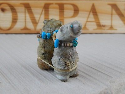Bear Zuni Fetish Carving - Paulette Quam - High Lonesome Trading