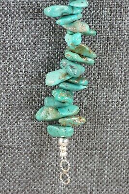 Navajo Turquoise & Sterling Silver Link Bracelet - Native American