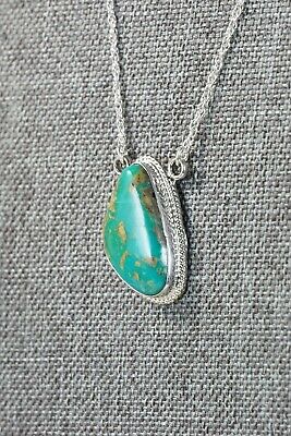 Navajo Turquoise & Sterling Silver Necklace - Annie Spencer