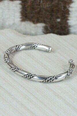 Navajo Sterling Silver Bracelet - Elaine Tahe