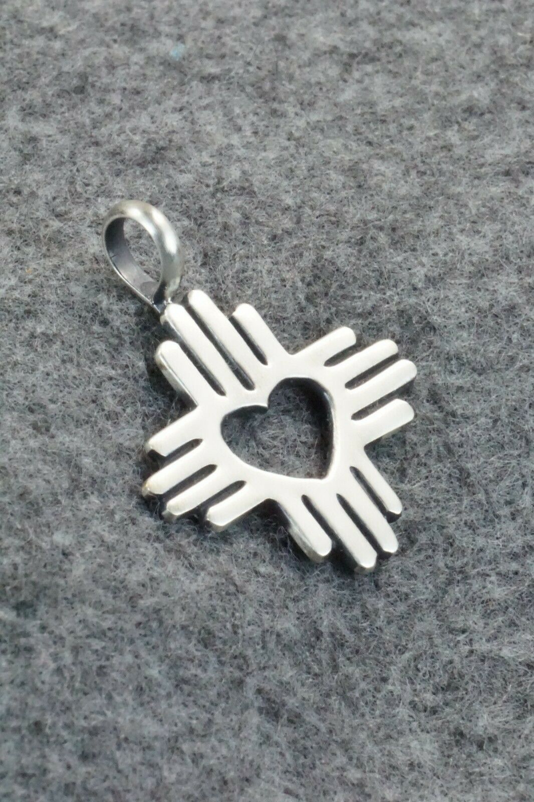 Sterling Silver Zia Pendant - Raymond Coriz
