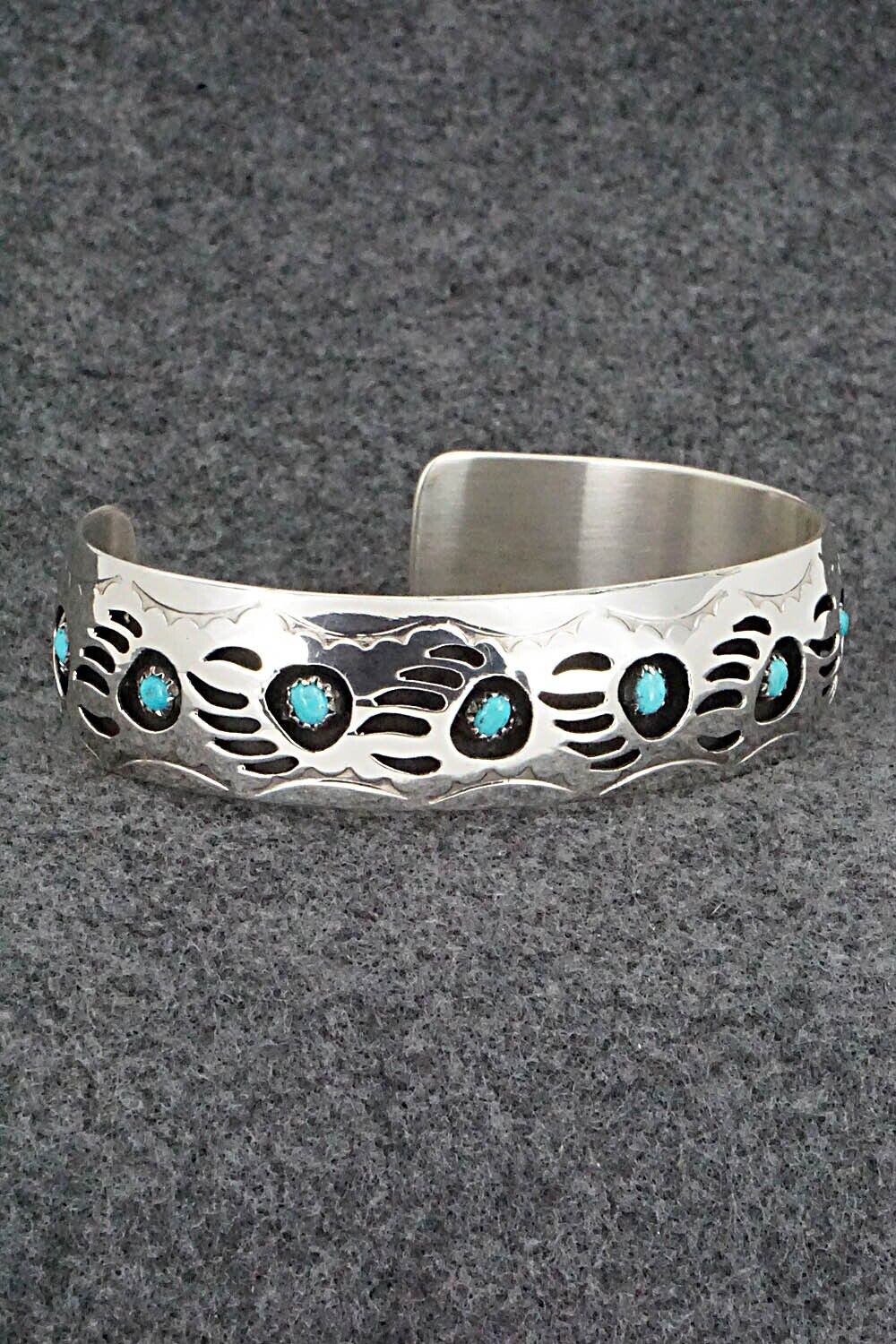 Turquoise & Sterling Silver Bracelet - Pearlene Spencer