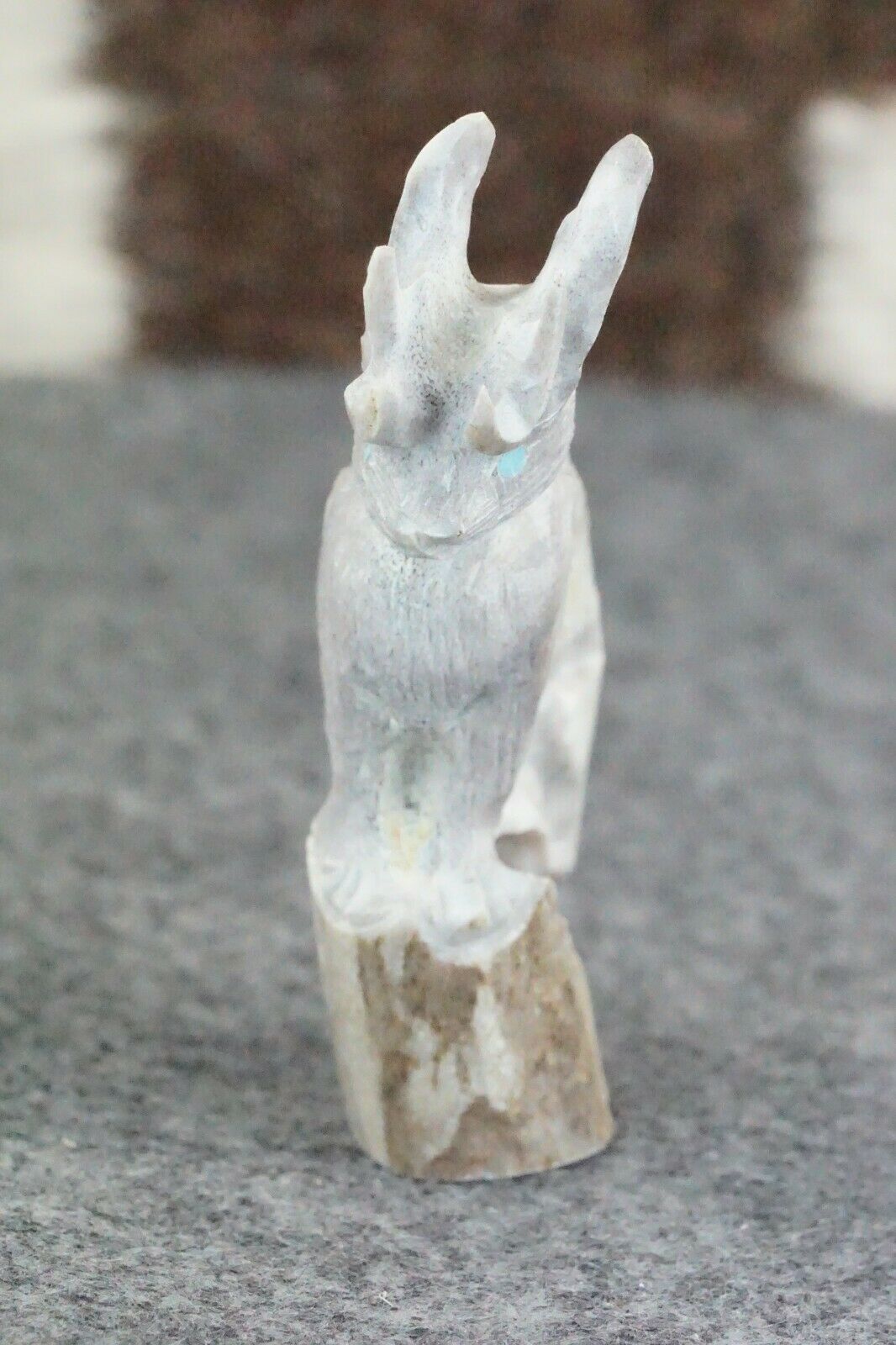 Jackalope Zuni Fetish Carving - Chris Peina - High Lonesome Trading