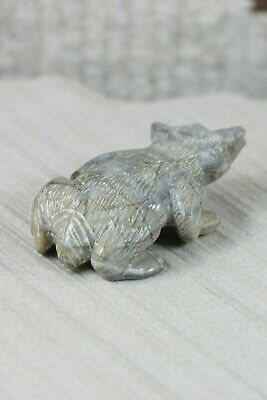 Badger Zuni Fetish Carving - Nelson Yatsattie - High Lonesome Trading