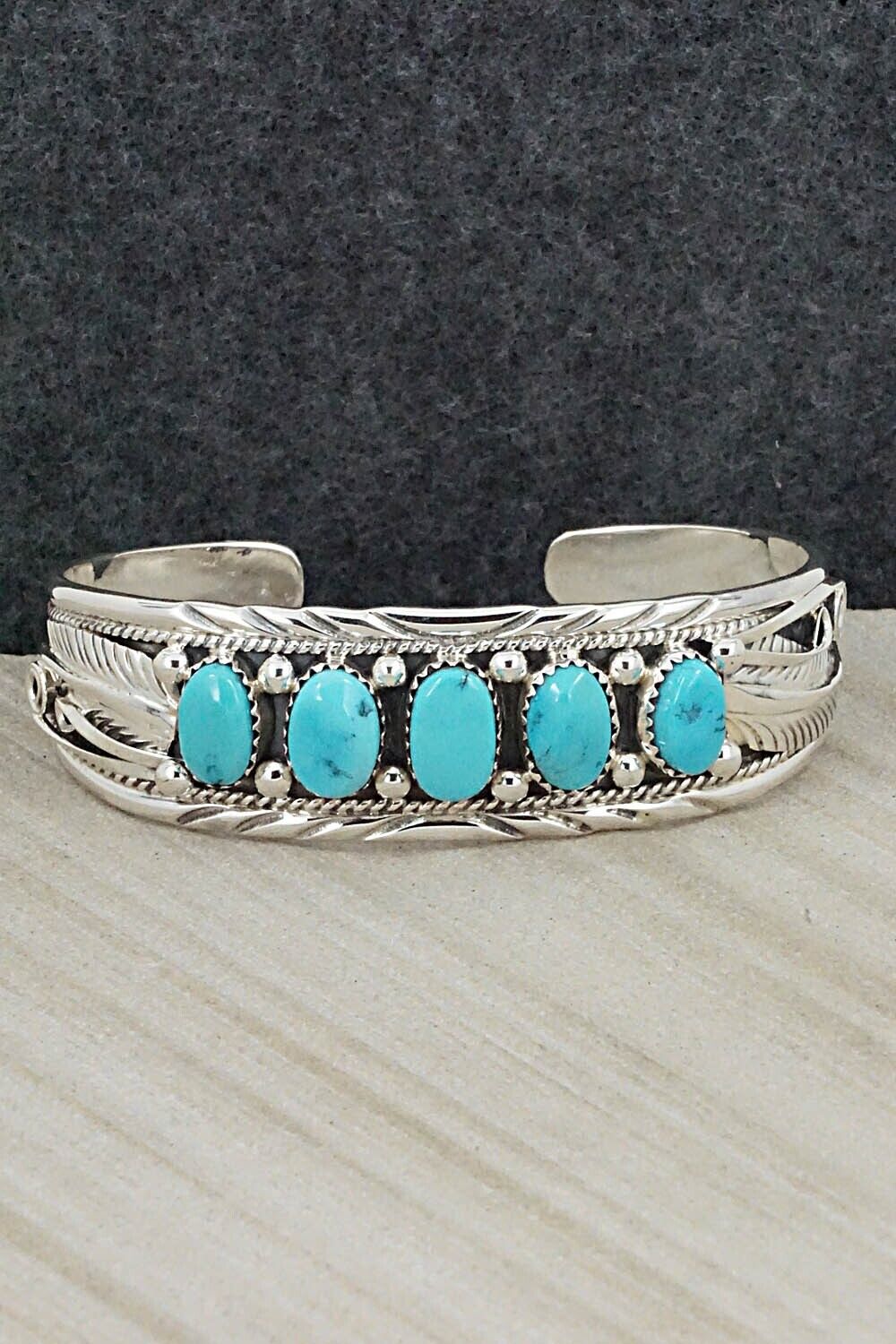 Turquoise & Sterling Silver Bracelet - Davey Morgan