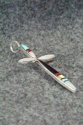 Multi Stone & Sterling Silver Pendant - Lynette Bowannie - High Lonesome Trading