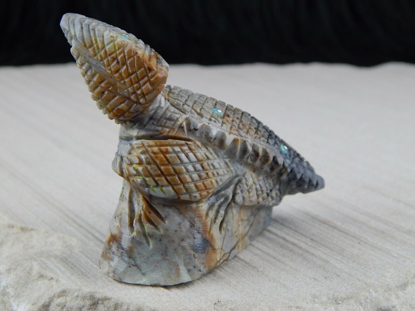 Lizard Zuni Fetish Carving - Kevin Allapowa - High Lonesome Trading