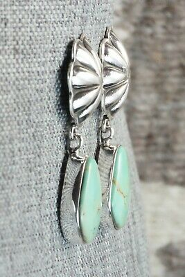 Turquoise & Sterling Silver Earrings - Lyle Piaso