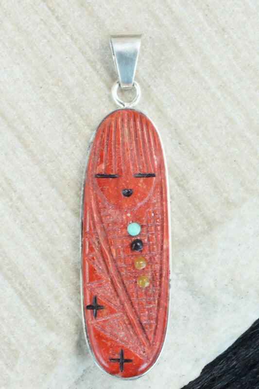 Spiny Oyster & Sterling Silver Pendant - Stuart Quandelacy