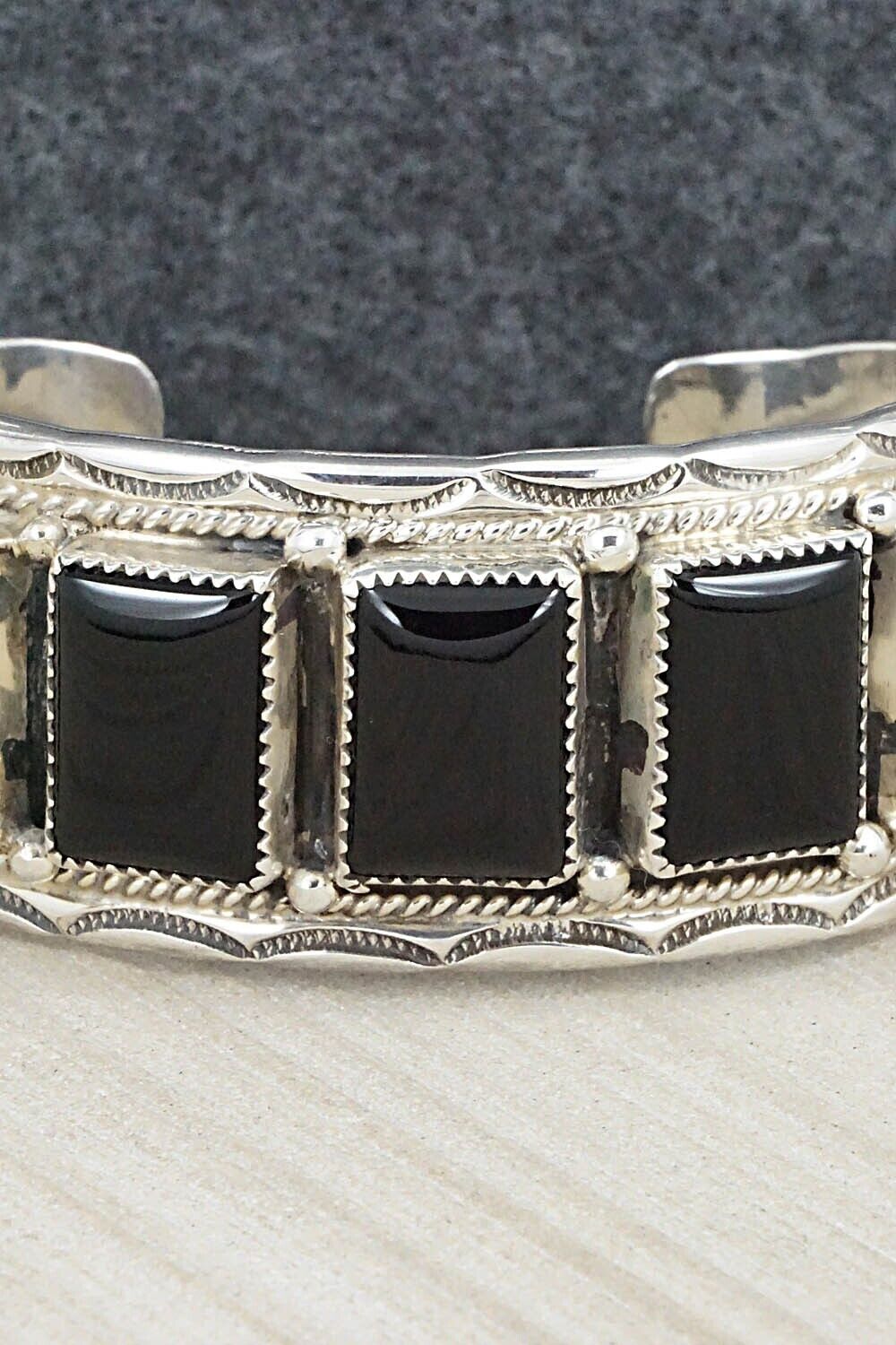 Onyx & Sterling Silver Bracelet - Darrell Morgan