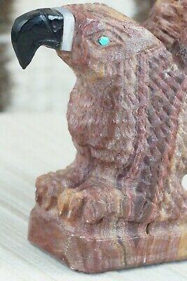Eagle Zuni Fetish Carving - Jon Quam - High Lonesome Trading