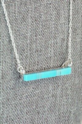 Turquoise & Sterling Silver Necklace - MaDerral Kallestewa - High Lonesome Trading