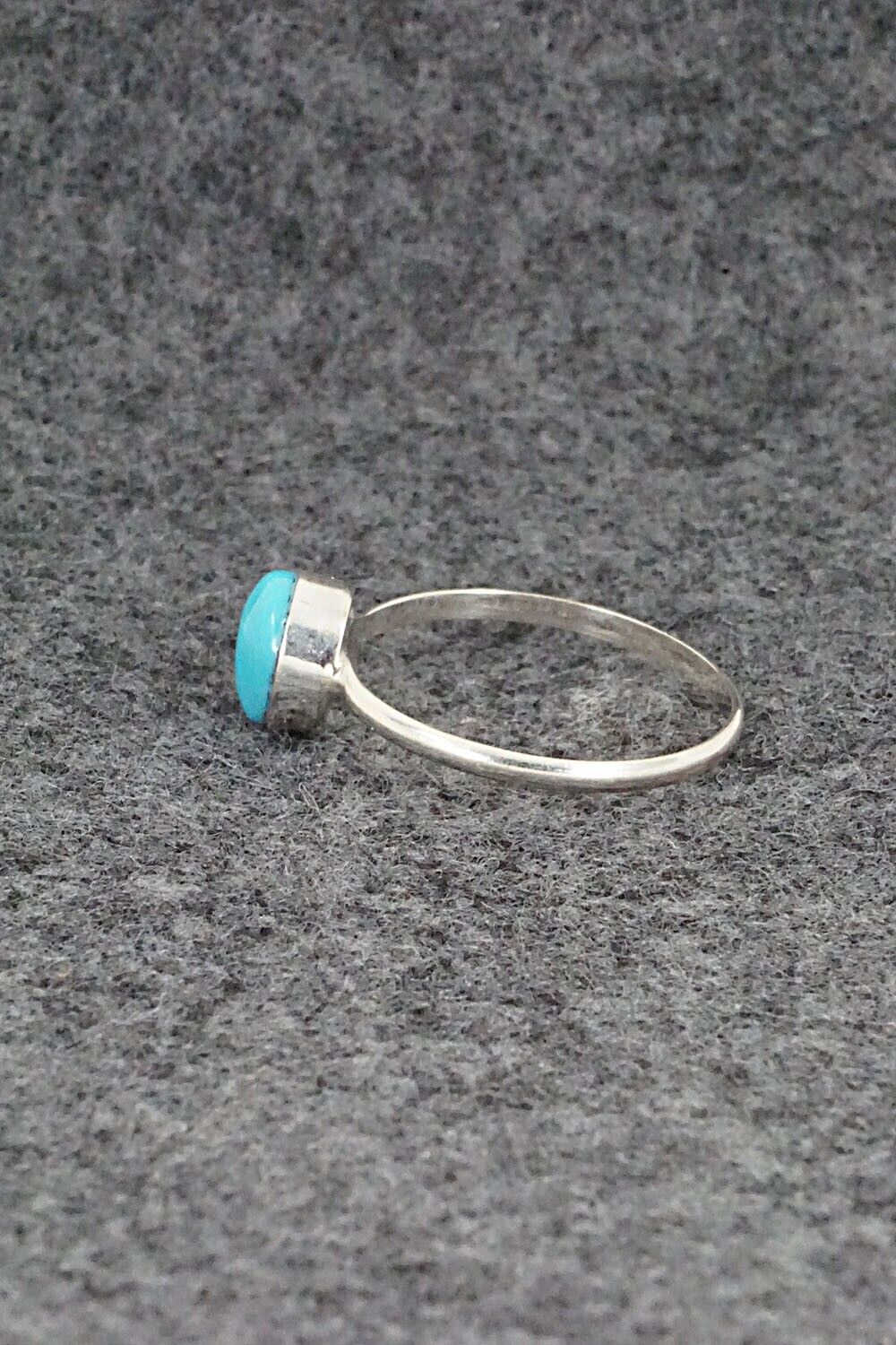 Turquoise & Sterling Silver Ring - Trista Slow - Size 7