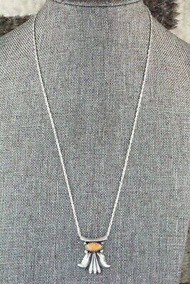 Spiny Oyster & Sterling Silver Necklace - Sharon McCarthy
