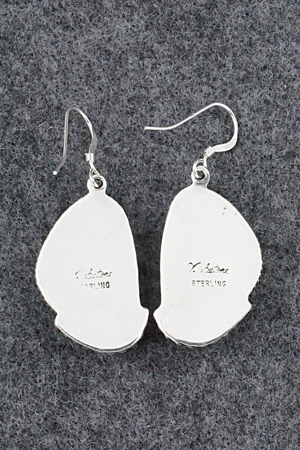 Turquoise & Sterling Silver Earrings - Verley Betone