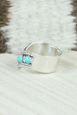 Turquoise & Sterling Silver Ring - Thomas Yazzie - Size 7
