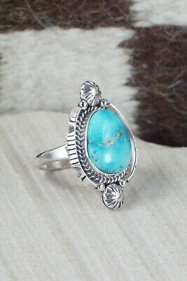 Turquoise & Sterling Silver Ring - Daniel Benally - Size 9