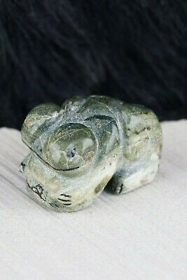 Frog Zuni Fetish Carving - Rick Kallestewa - High Lonesome Trading