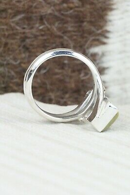 Turquoise & Sterling Silver Ring - Bobby Platero - Size 8.5