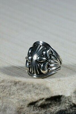 Navajo Sterling Silver Ring - Derrick Gordon - Size 8 - High Lonesome Trading