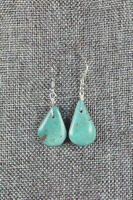 Navajo Turquoise and Sterling Silver Earrings - Native American