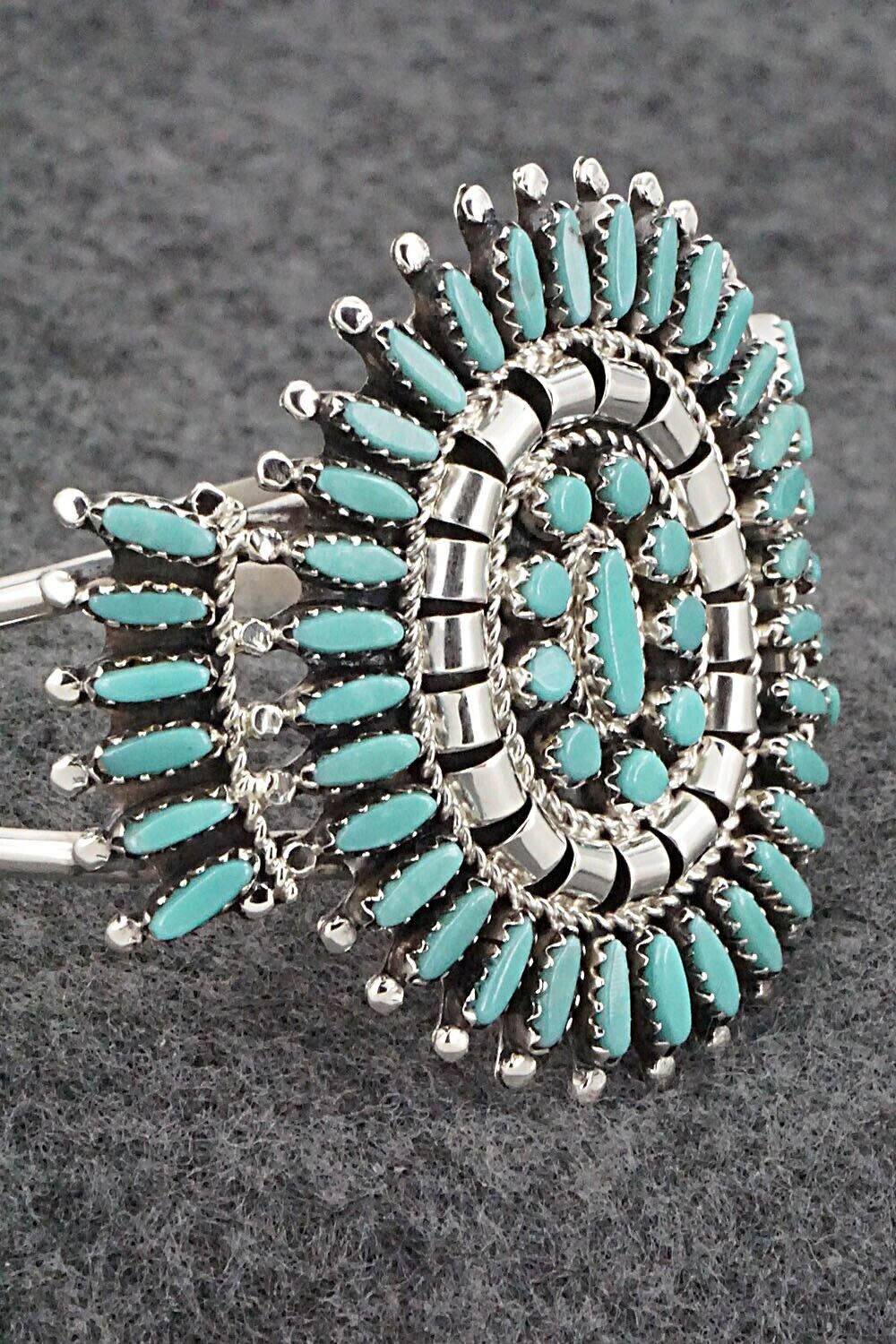 Turquoise & Sterling Silver Bracelet - Nathaniel Nez