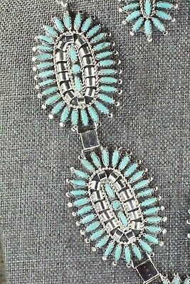 Turquoise & Sterling Silver Necklace and Earrings - Nathaniel Nez