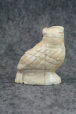 Owl Zuni Fetish Carving - Edison Bobelu