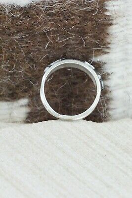 White Buffalo & Sterling Silver Ring - Gloria Waseta - Size 6.25