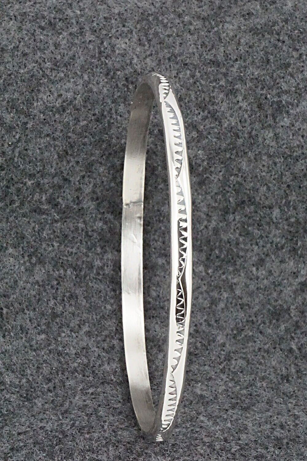 Sterling Silver Bangle Bracelet - Elaine Tahe