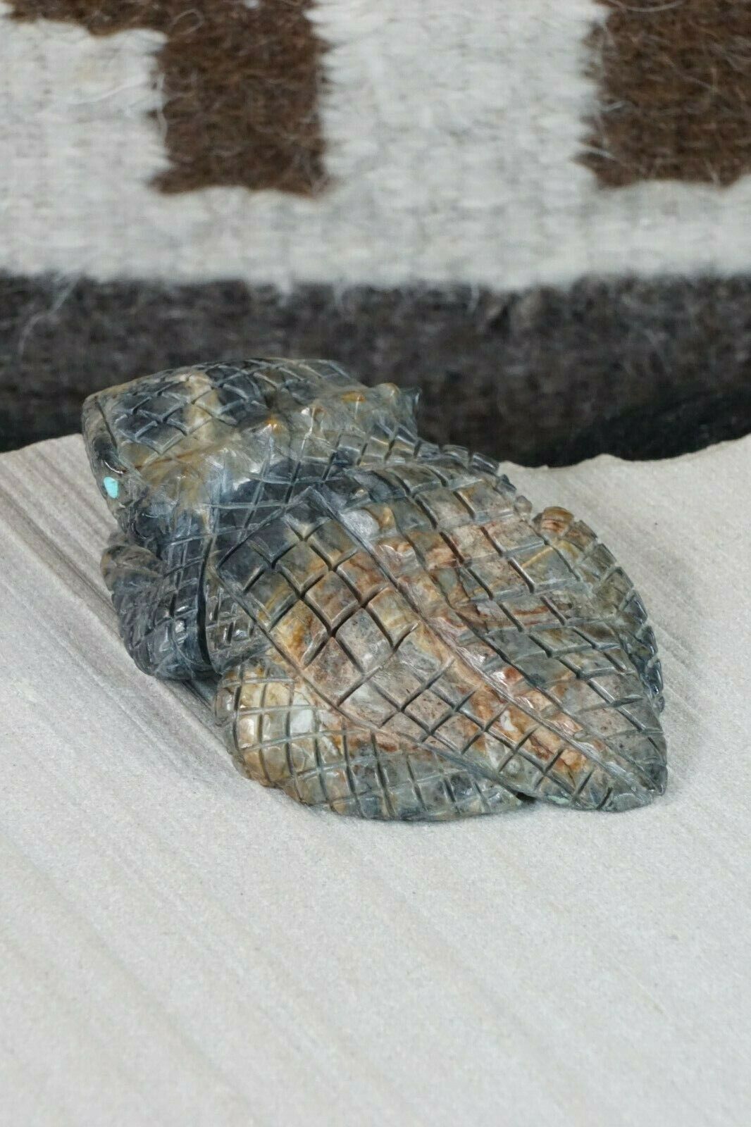 Horned Toad Zuni Fetish Carving - Jonas Hastito - High Lonesome Trading