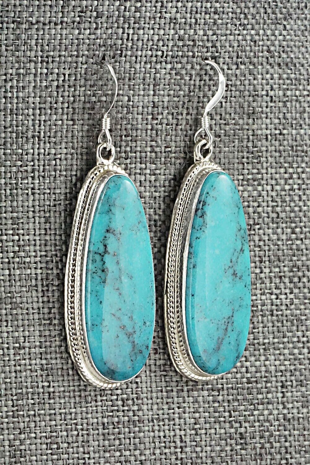 Turquoise and Sterling Silver Earrings - Sharon McCarthy