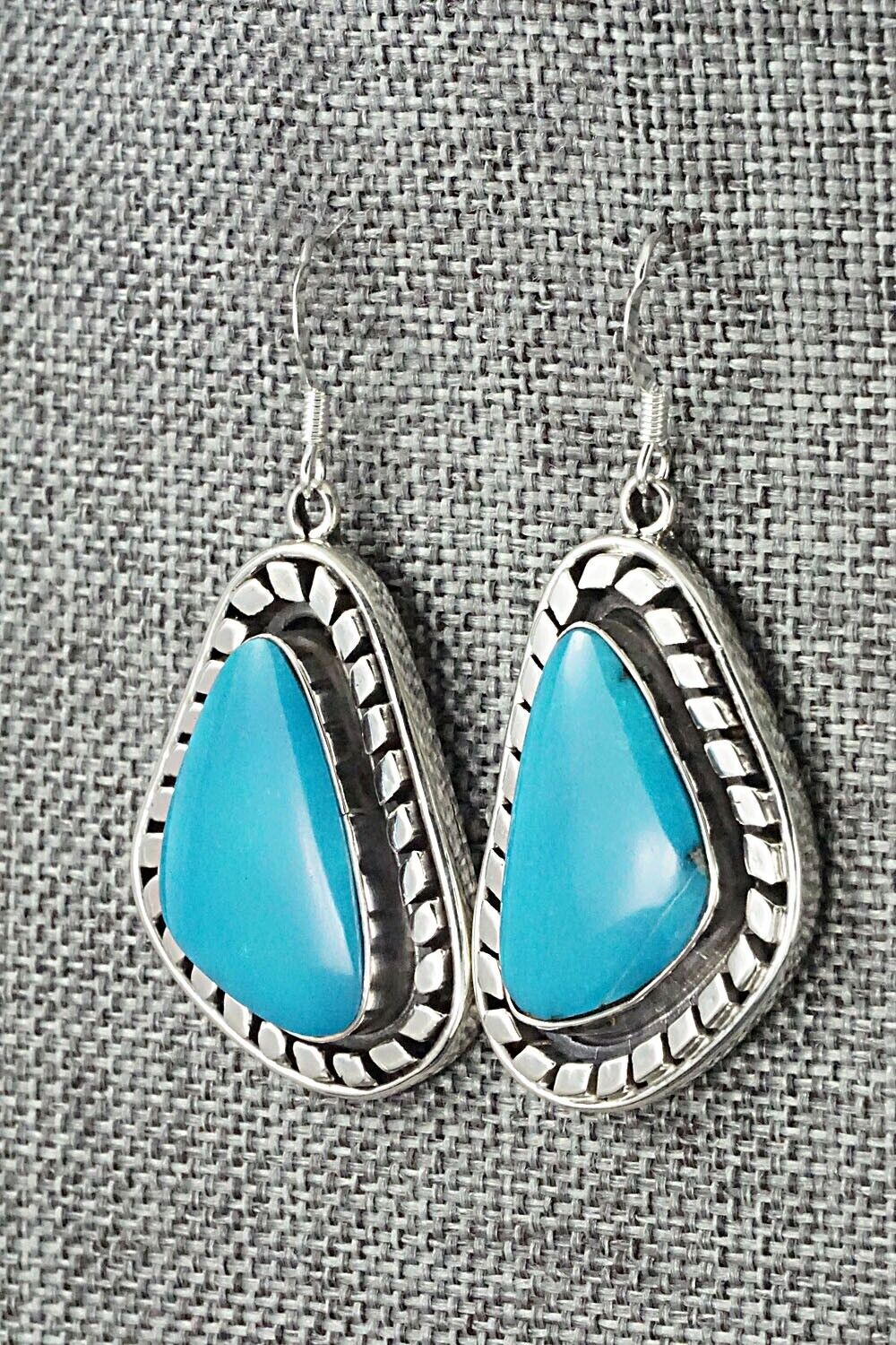Turquoise and Sterling Silver Earrings - Sharon McCarthy